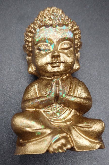 Bouddha Bronze et paillettes