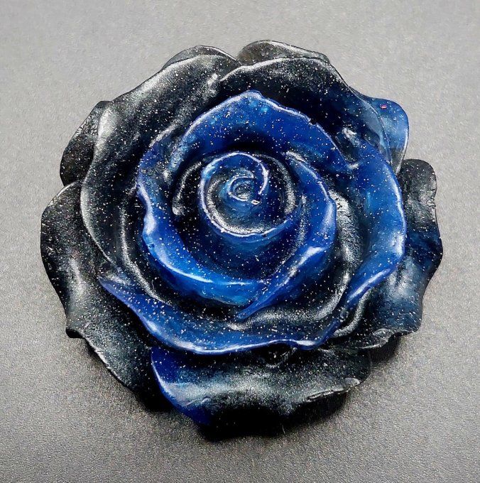 Rose bleue et noire