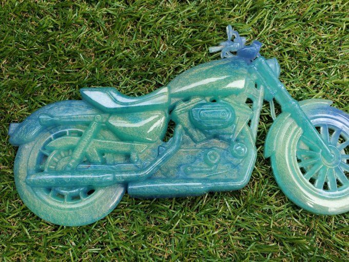 Magnet Moto bleue et verte