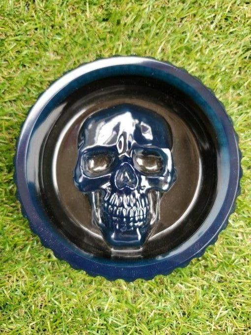 Cendrier/vide poche Skull bleu et noir